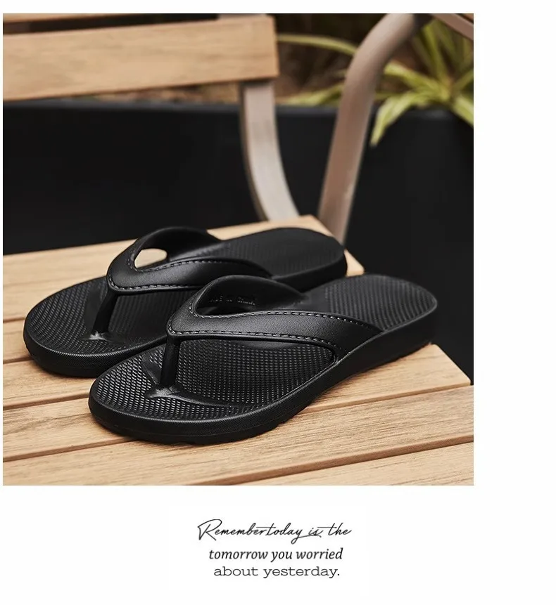 Weichsohlige Rutschfeste Casual Flip-Flops, Modische Paar-Sandalen, Vielseitige Sommer-Strand- und Badezimmer-Hausschuhe – Detail 9