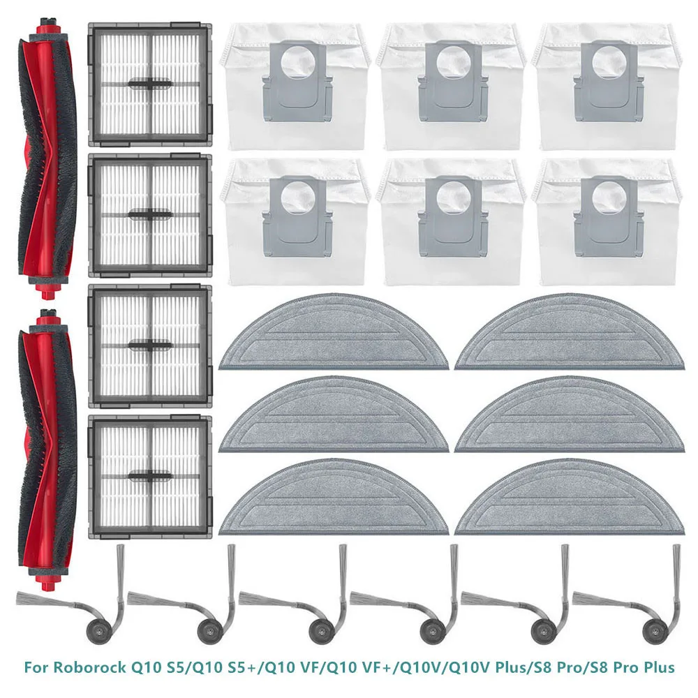 para-roborock-q10-s5-q10-s5-q10-vf-q10-vf-q10v-q10v-plus-s8-pro-s8-pro-plus-escova-principal-filtro-hepa-escova-lateral-mop-almofada-sacos-de-poeira