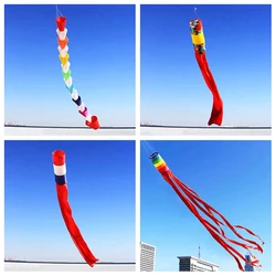 Frete grátis grandes pipas windsocks acessórios de pipas brinquedos ao ar livre para voar pipas caudas ikite fábrica koi borboleta brinquedo voador