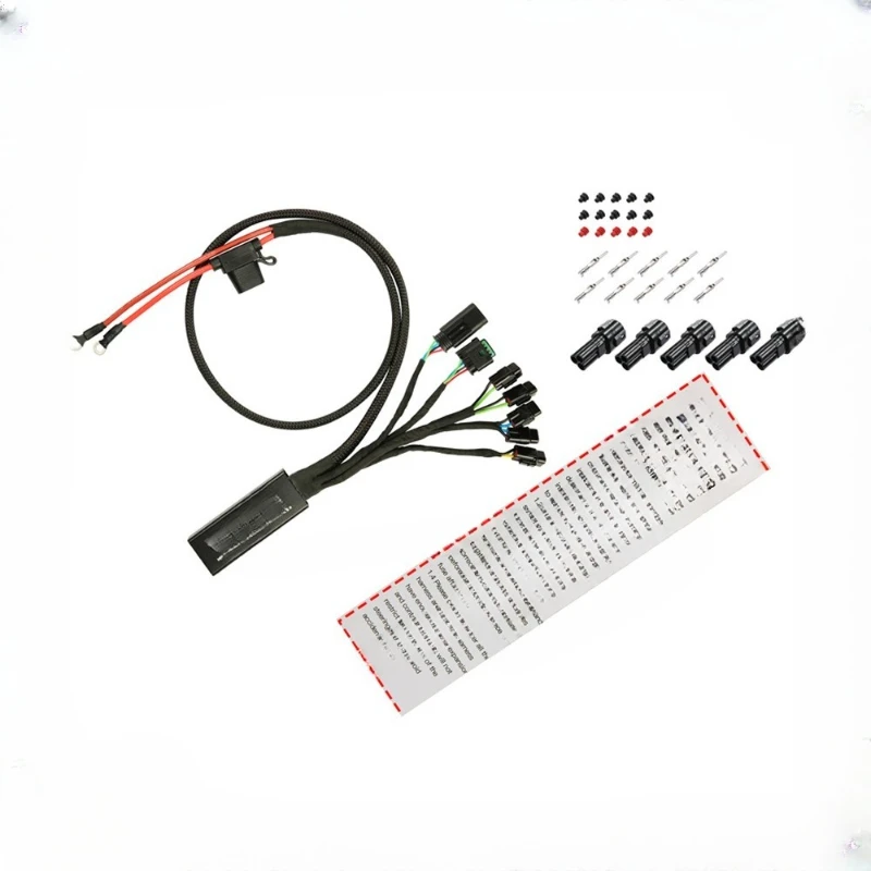 

Motorcycle spotlight intelligent control system, the original car switch control added spotlight