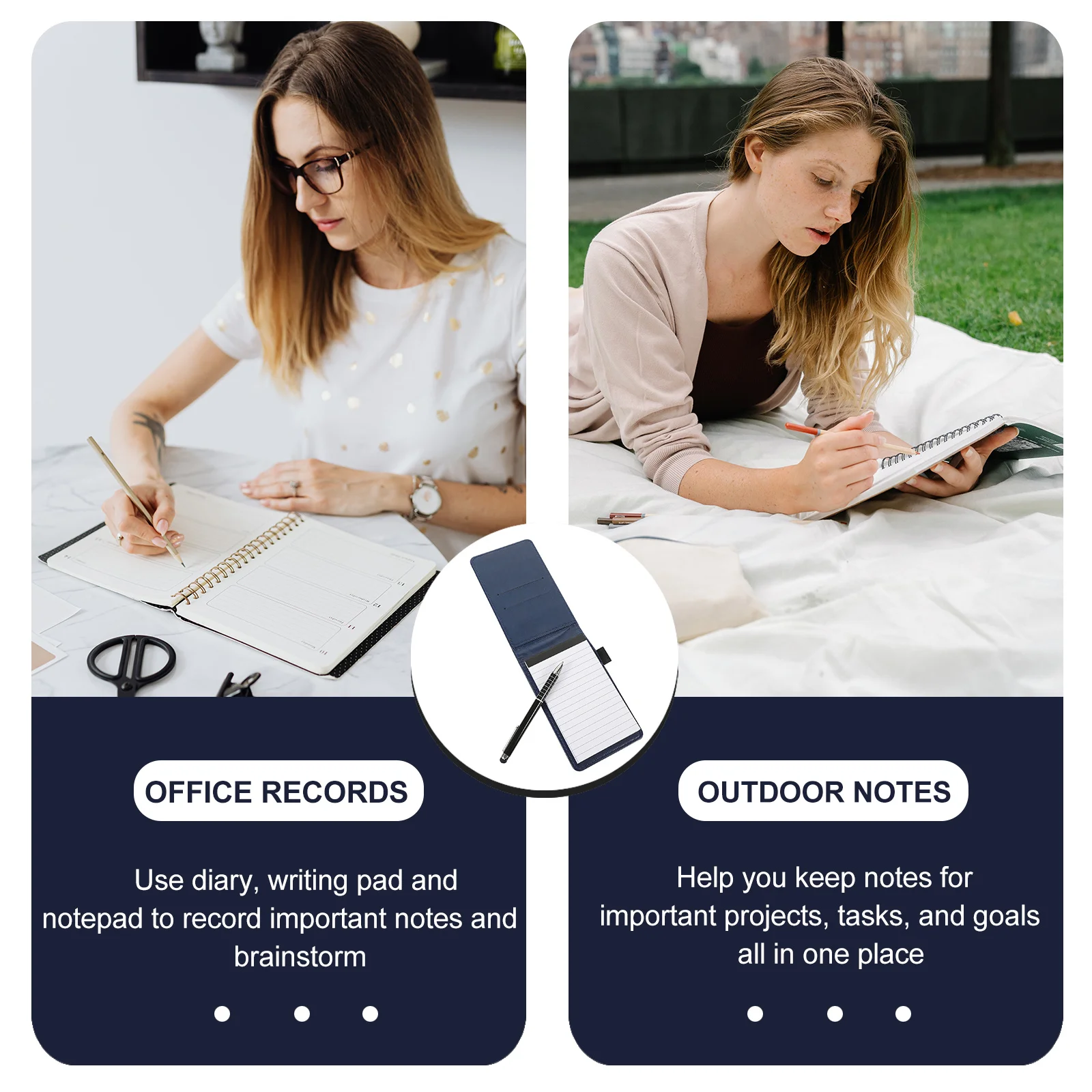 1Set Multifunctional Memo Pad A7 Small Pocket Notebook Miniature Notepad Portable Writing Journal Office Business Planner