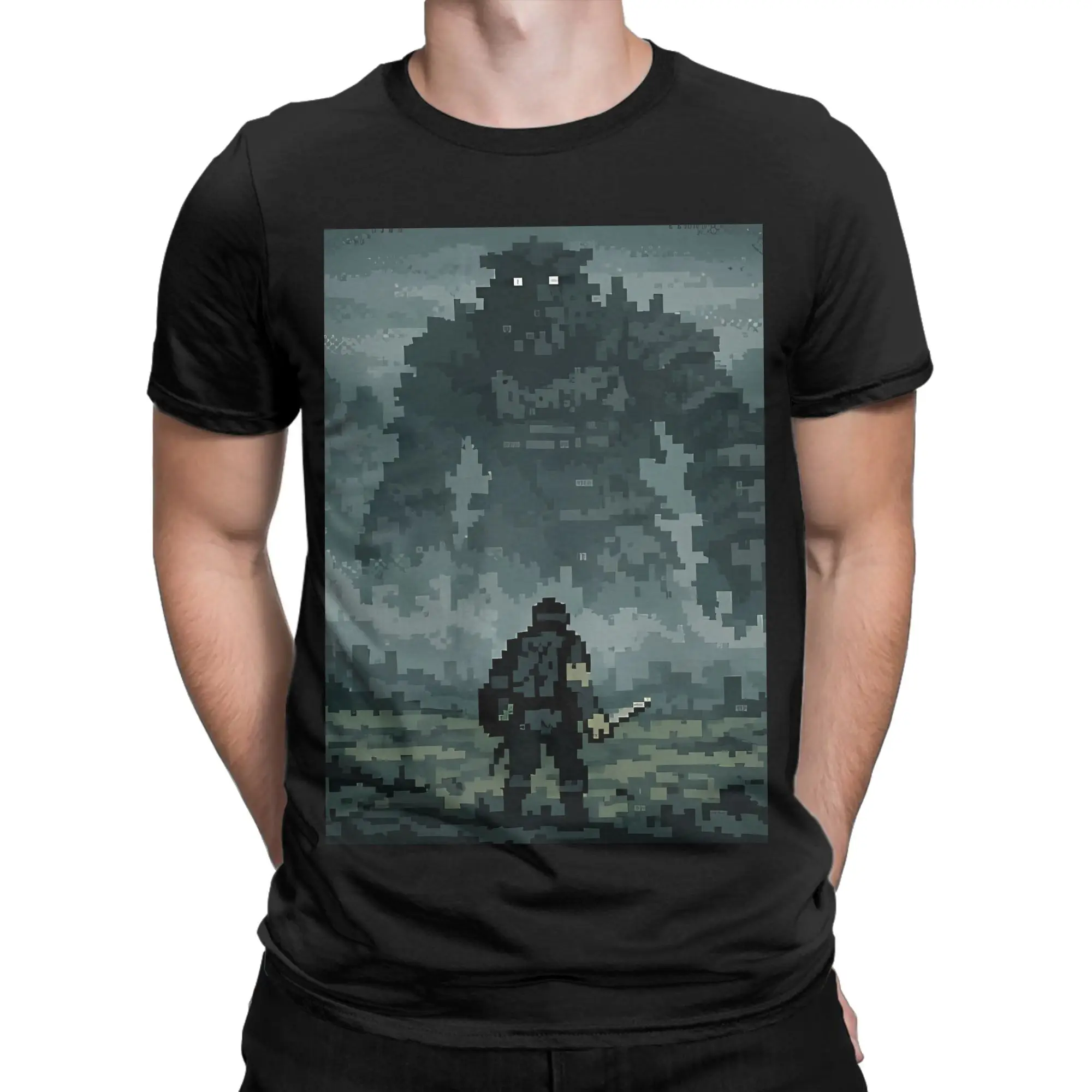 Shadow of the Colossus Emerges Novelty 100% Cotton T-Shirt Shadow of the Colossus Tees Tops For Men