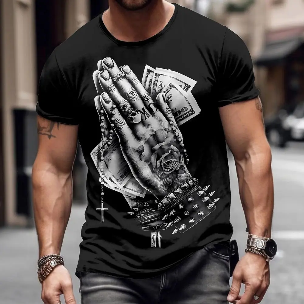 

Christianity Printed T-Shirt New in Tops and T-Shirts Short Sleeve Tee T-Shirt Men Tops Summer Harajuku Vintage T-Shirts for Men