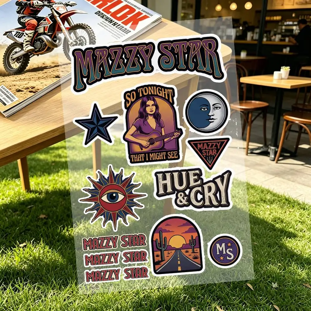 M-Mazzy S-Star Reflective Motorcycle Stickers Waterproof Vinyl Decals For Motorbike Helmet Fuel Tank Bike