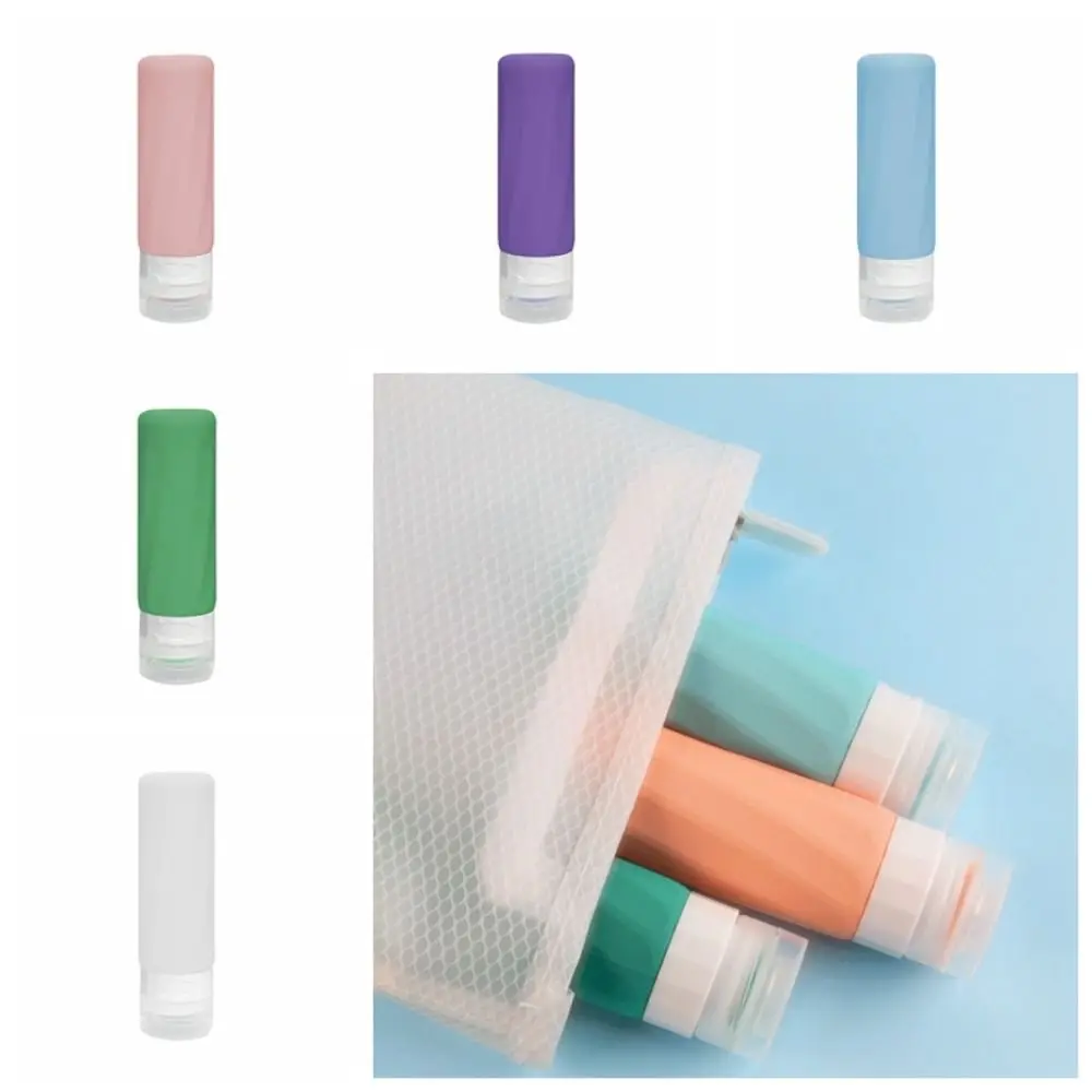 2 Stuks Lekvrije Siliconen Reisflessen Herbruikbare Draagbare Cosmetische Container Zachte Handige Squeeze Lotion Fles