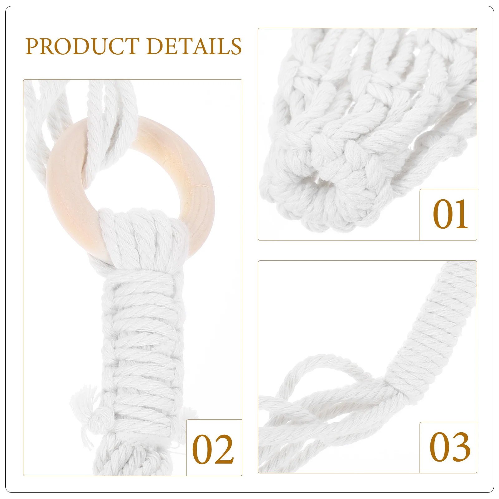 

2Pcs Decorative Hanging Basket Wine Bottle Carrier Cotton Woven Storage Bag Wall Mountable Kitchen Organizer Handmade Bohemian