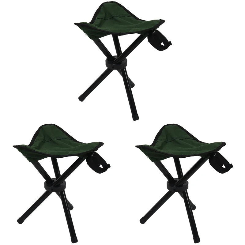 

3X Folding Tripod Stool Outdoor Portable Camping Seat Lightweight Fishing Chair New