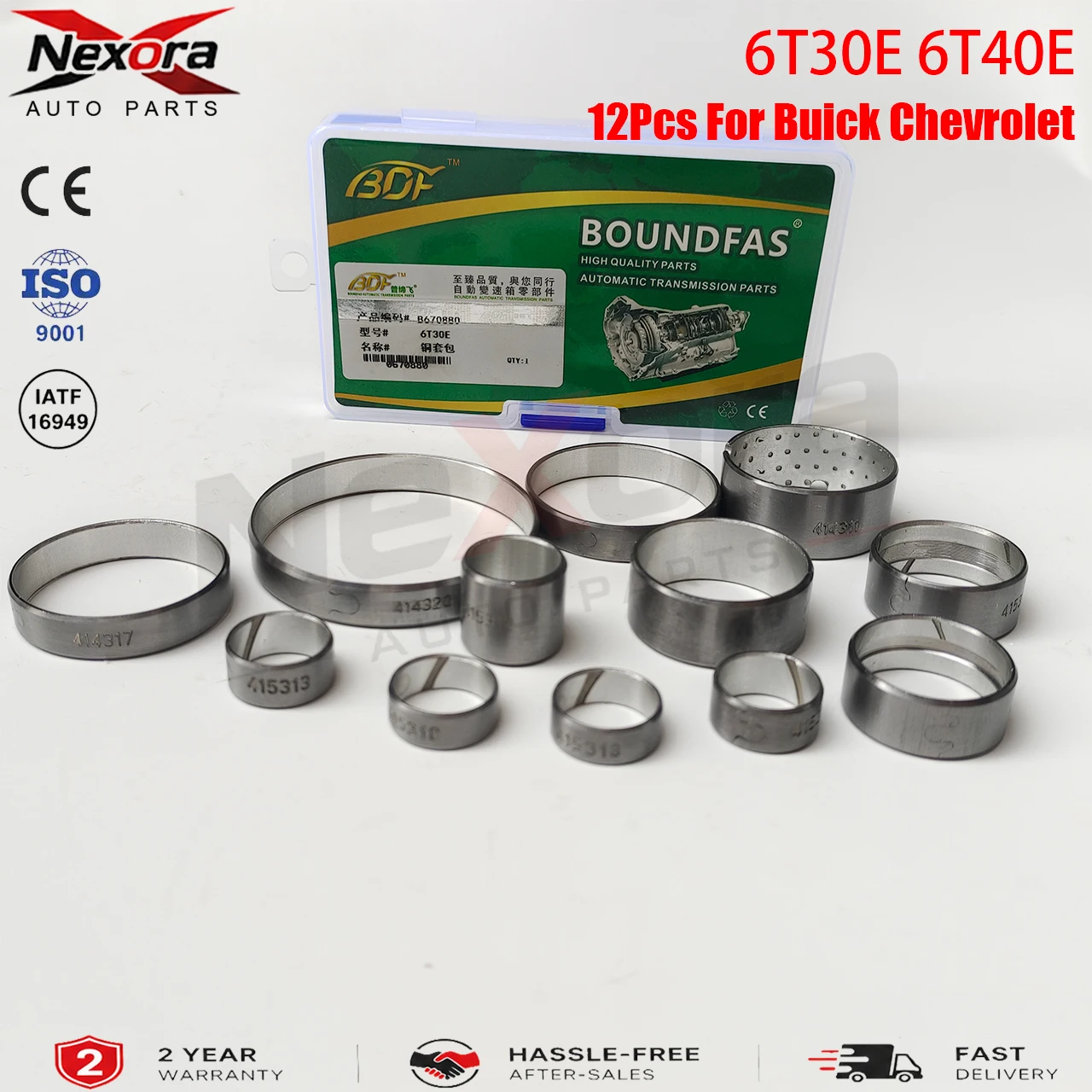 Brand New 12PCS 6T30E 6T40E 6T45E Transmission Bushing Kit B2108900A For Buick Chevrolet 6-Speed Auto Gearbox Car Accessories