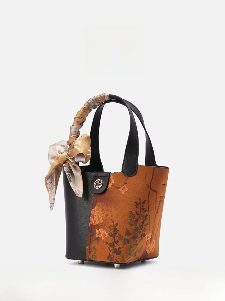 

Сумка Tianxu New Chinese Sle: женская сумка через плечо, сумка-корзина, сумка из шелка Heritage, сумка с мягкой ручкой, сумка Buet