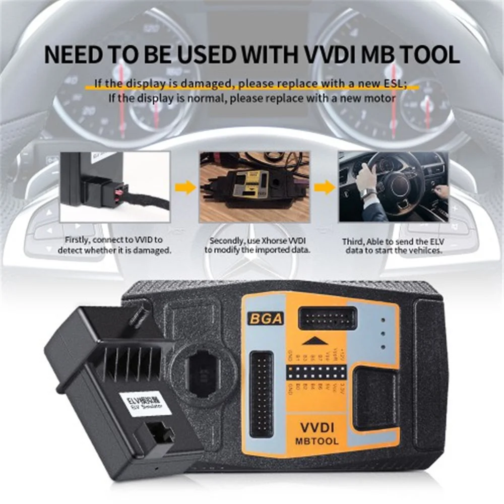 XHORSE ESL-Emulator/ELV-Simulator XDMB11EN für Benz 204 207 212 Kompatibel mit VVDI MB BGA Tool – Detail 1