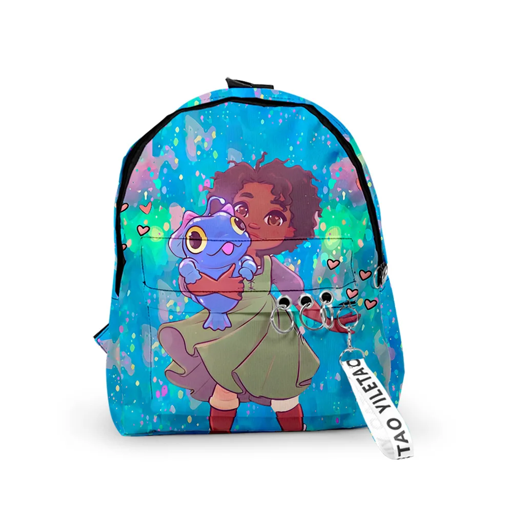 Creative Fashion the sea beast Backpacks Boys/Girls pupil School Bags 3D Print Keychains Oxford Waterproof Cute Small Backpacks