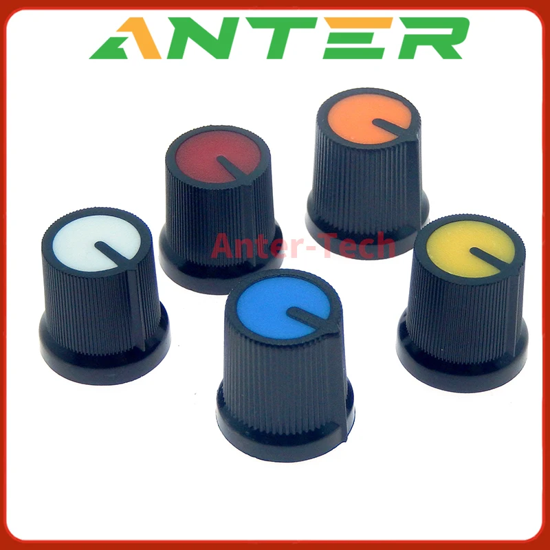 10pcs/lot WH148 AG3 Potentiometer knob Cap AG3 Plastic knob for Diameter 6mm Plum Handle