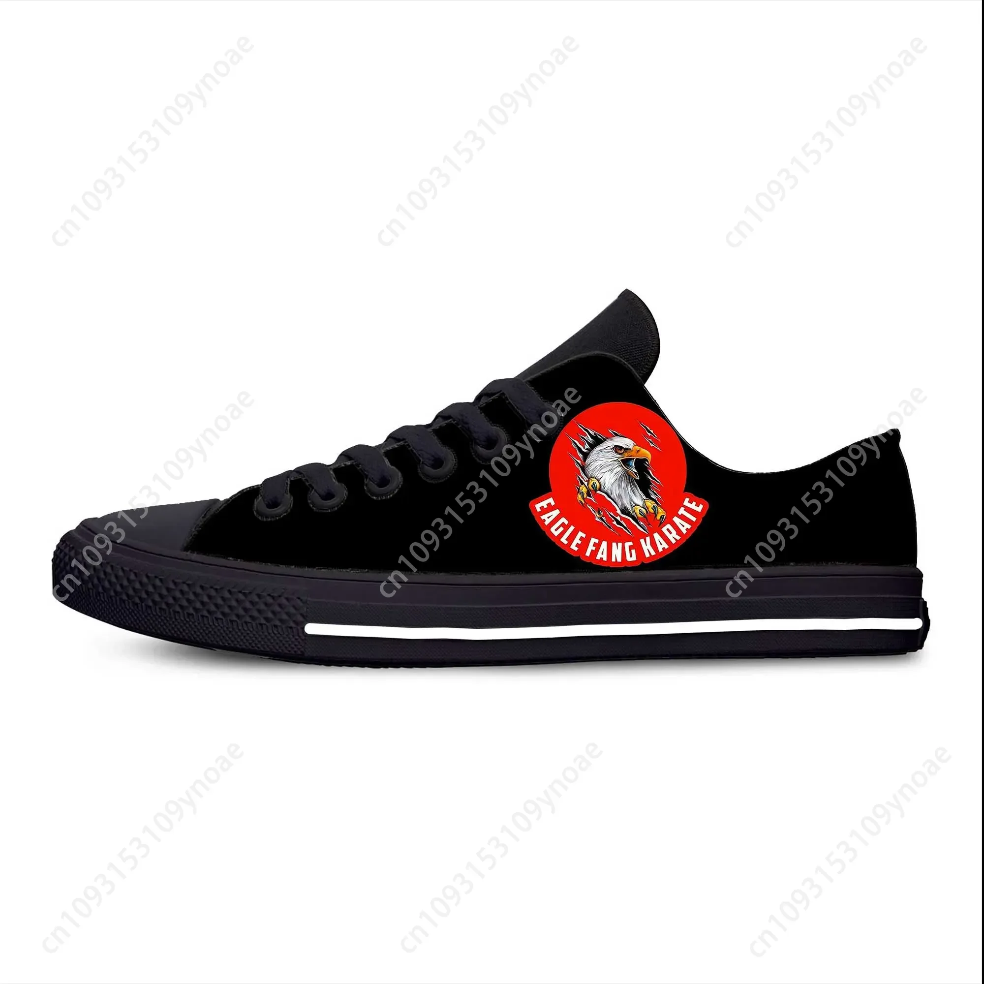 Kai Karate Anime Cartoon Fang Fashion Cobra Eagle Casual Cloth Shoes Low Top Comfortable Breathable Custom  Men Women Sneakers