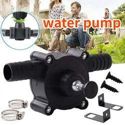 1pc Household Portable Small Plastic Water Pump DC Pump Mini Electric Drilling Water Pump Self Suction Garden Centrifugal Pump