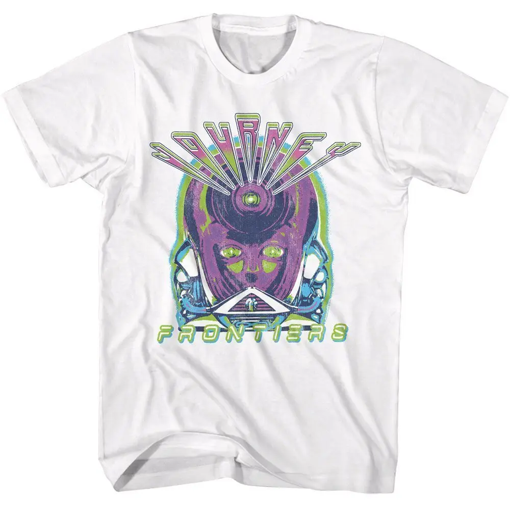 Journey Frontiers Neon Rock Music T Shirt