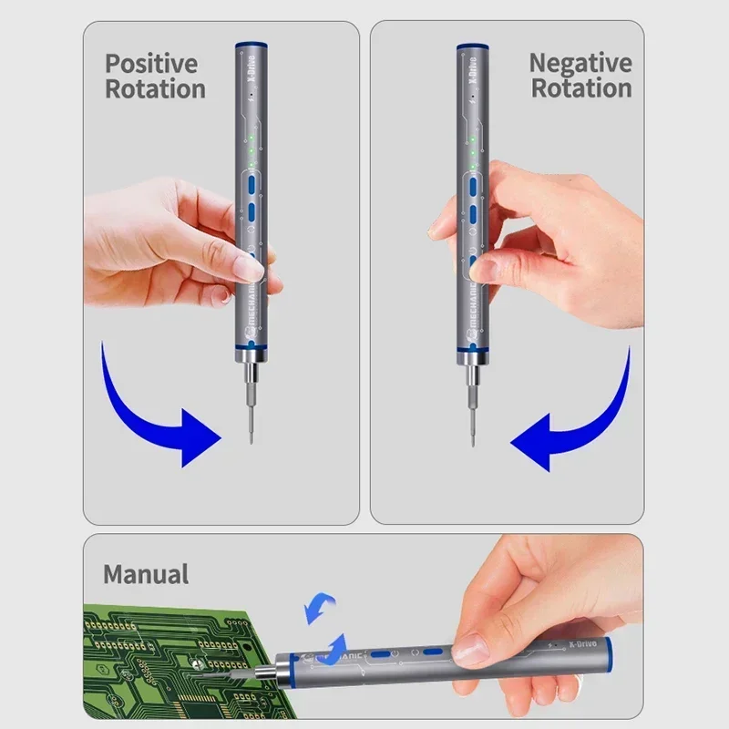 MECHANIC X-DRIVE Multifunctional Electric Manual Integrated Screwdriver Set High Hardness Mobile Phone Disassembly Repair Tools