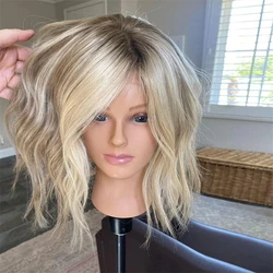 Synthetic lace front wig Short Shoulder Women