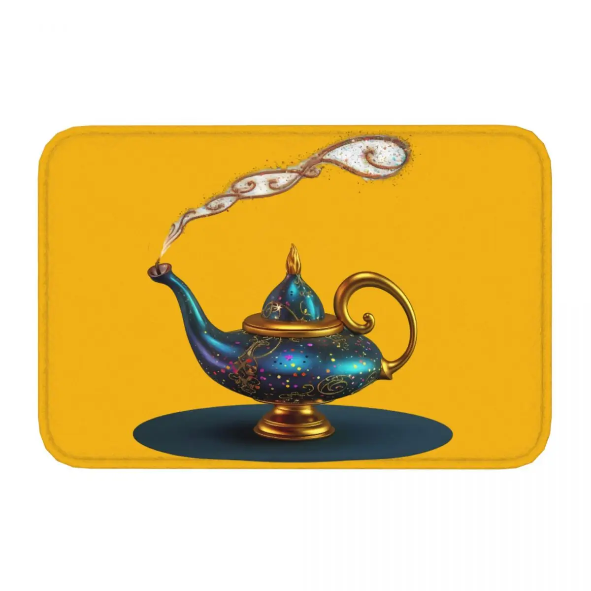 Magic Genie Lamp Front Door Mat Anti-Slip Outdoor Quick Dry Doormat Kitchen Balcony Entrance Rug Carpet