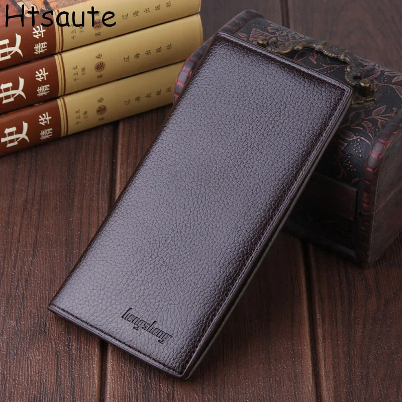 New Arrival Men's Wallet Long Section Purse Man PU Leather ID HolderZipper Business Card Holder Money Bag Male billetera cartera