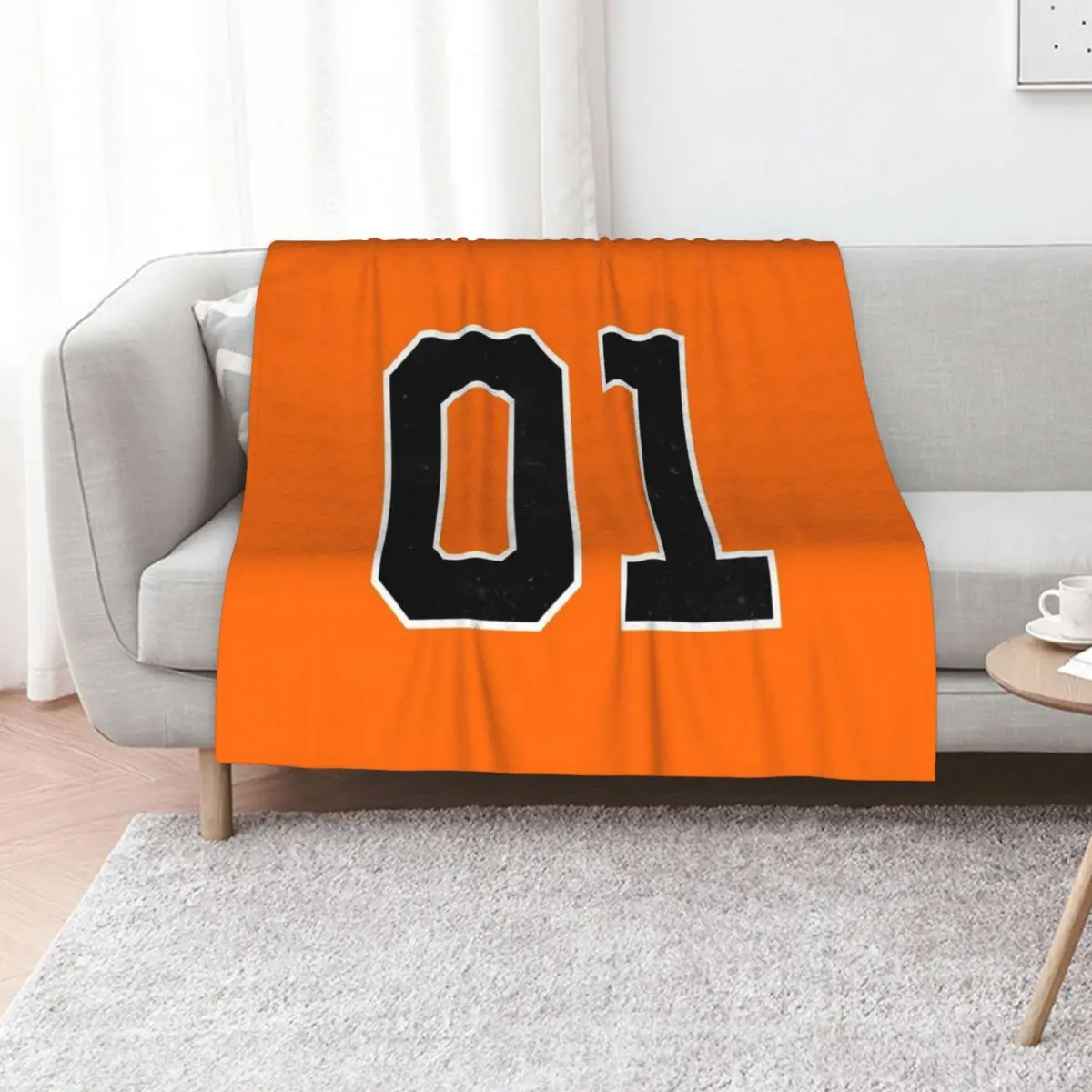 

01 General Lee Number Throw Blanket for sofa decorative Loose Soft Plush Plaid Blankets