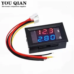 DC 0-100V 10A Digital Voltmeter Ammeter Dual Display Voltage Detector Current Meter Panel Amp Volt Gauge 0.28