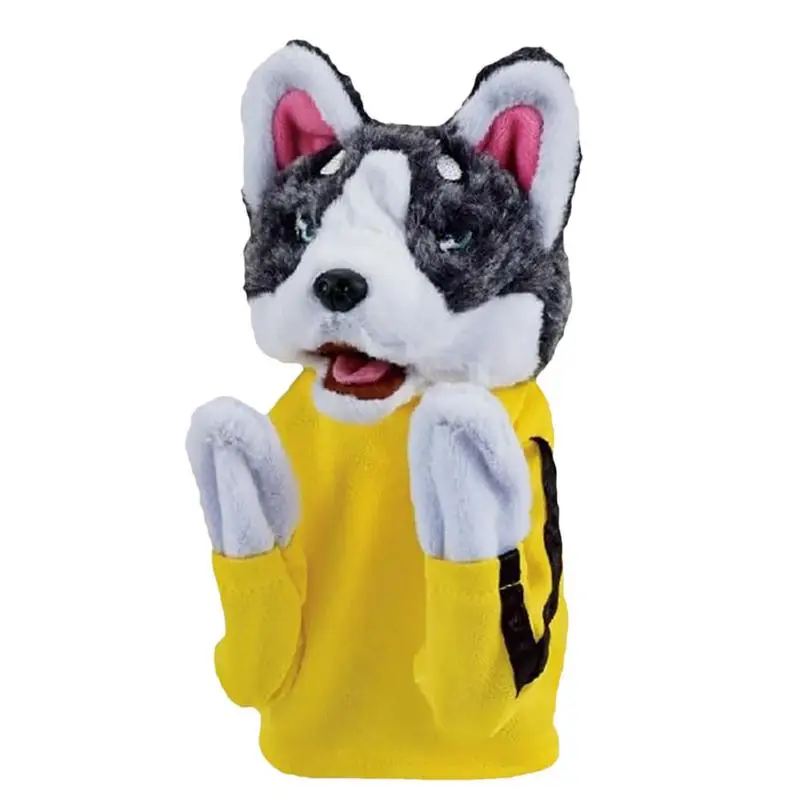 Dog Puppet Hand Toy Prank Animal Doll Boxer Puppet With Sound & Boxing Action Playful Dog Puppet For Storytelling Teaching Role