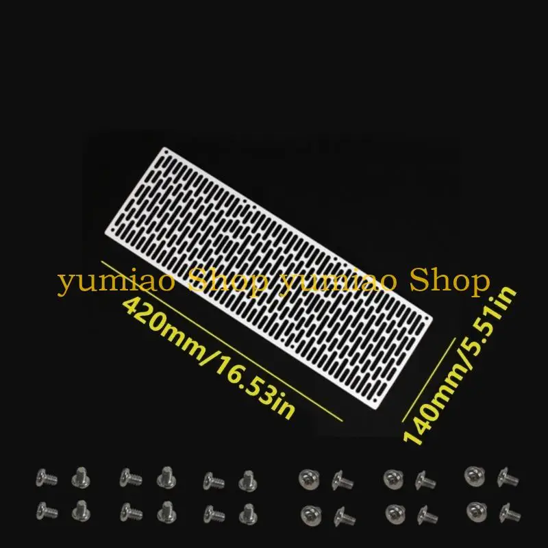 

587B Radiator Protective Cover Galvanized Steel Cooling Fan Plate Guard for PC Cooling Components Radiator