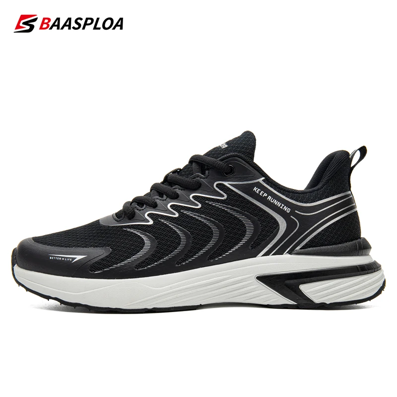 

Baasploa 2023 Spring Men's Outdoor Sports Running Shoes Lightweight Mesh Breathable Mountain Running Fashion Sneakers