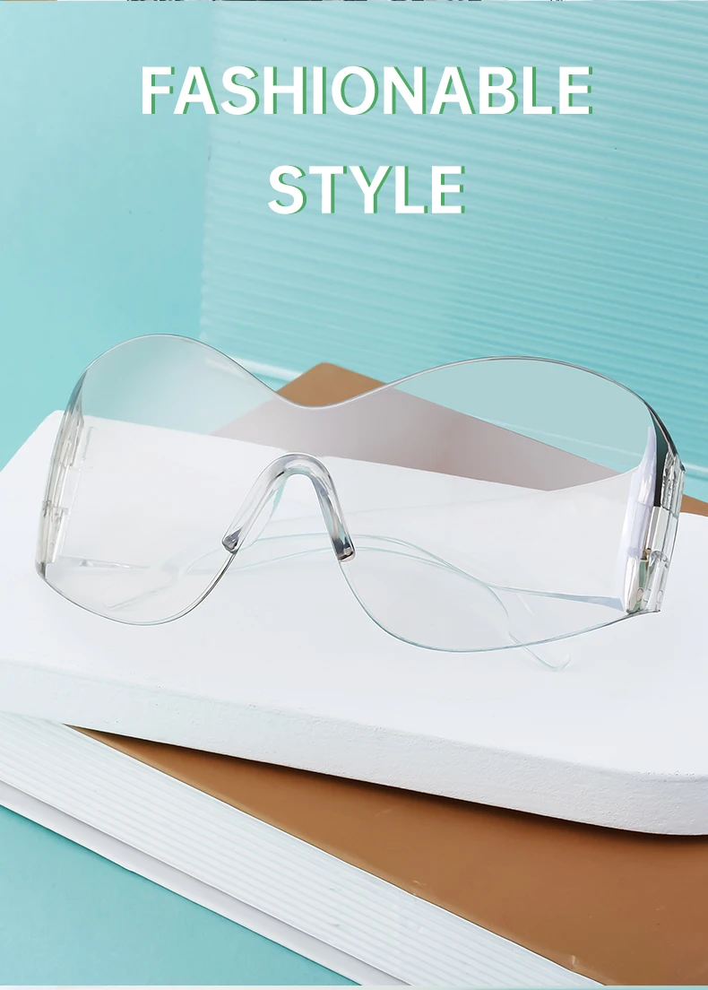 Randlose Schmetterling Sonnenbrille Frauen Männer Streetwear Y2K Sonnenbrille für Weibliche Übergroße Punk Sonnenbrille Männliche Sportbrille Unisex – Detail 7