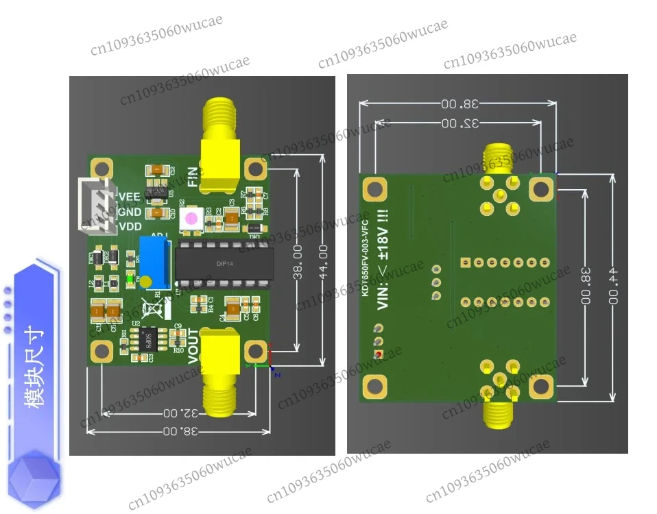 

AD650 Frequency-to-Voltage Conversion Module, Up To 1M Output, High Linear Proportional Correlation F/V Converter