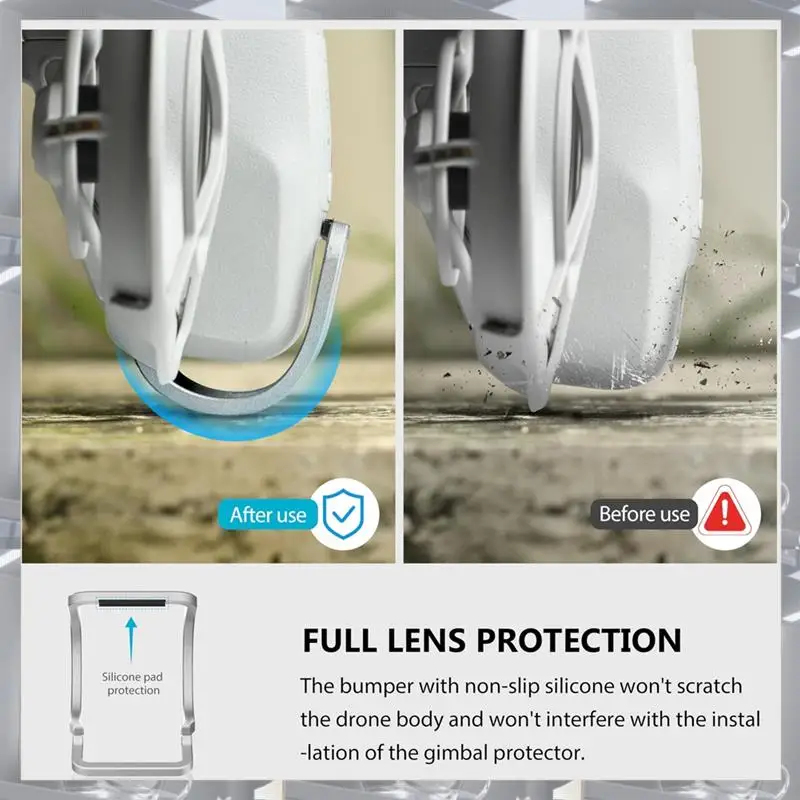

A84F-Gimbal Bumper Guard Accessories, Aluminum Alloy Anti-Collision Protection Guard Bar Drone Camera