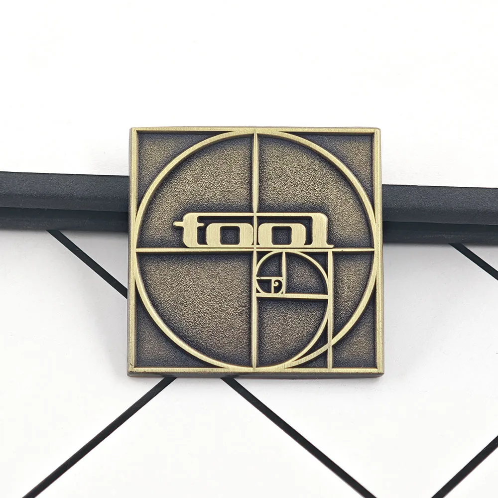 Tool Band Enamel Pin Lateralus Fibonacci Spiral Brooch Progressive Metal Rock Music Badge Backpack Decoration Lapel Pins Gift
