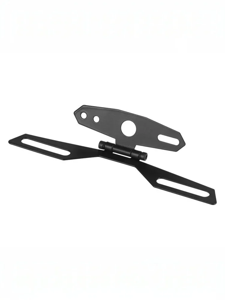 Motorcycle License Plate Bracket Taillight Mount Support Foldable Number Plate Holder Universal Motorbike Accessories