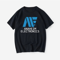 2025 New Mobile Warrior Gundam Anaheim T-shirt Short Sleeve with Crewneck for Summer Male and Female Couples Tops