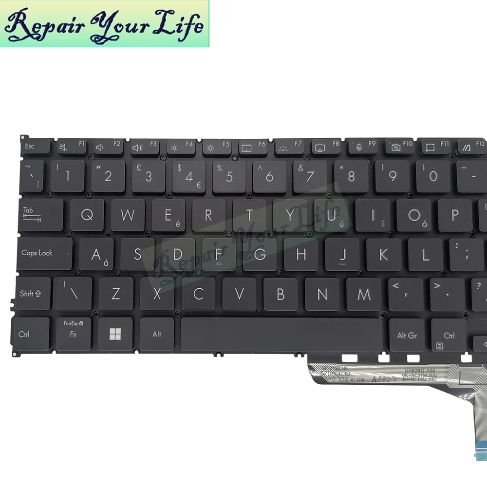 UX3402 UK GB Backlit Keyboard For Asus UX3402ZA UX3402VA ZenBook 14 OLED Laptop Backlight Keyboard 0KNB0-2921UK00 9z.NKGBN.501