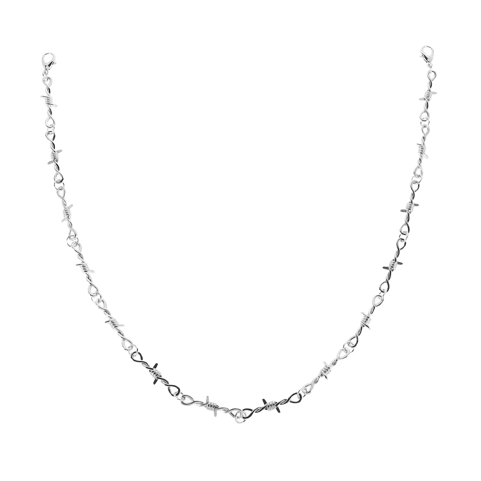 

Hip Hop Necklace Punk Style Unisex Metal Choker Jewelry Trendy Alloy Pendant Fashion Accessory Punk Necklace Link Chain Choker