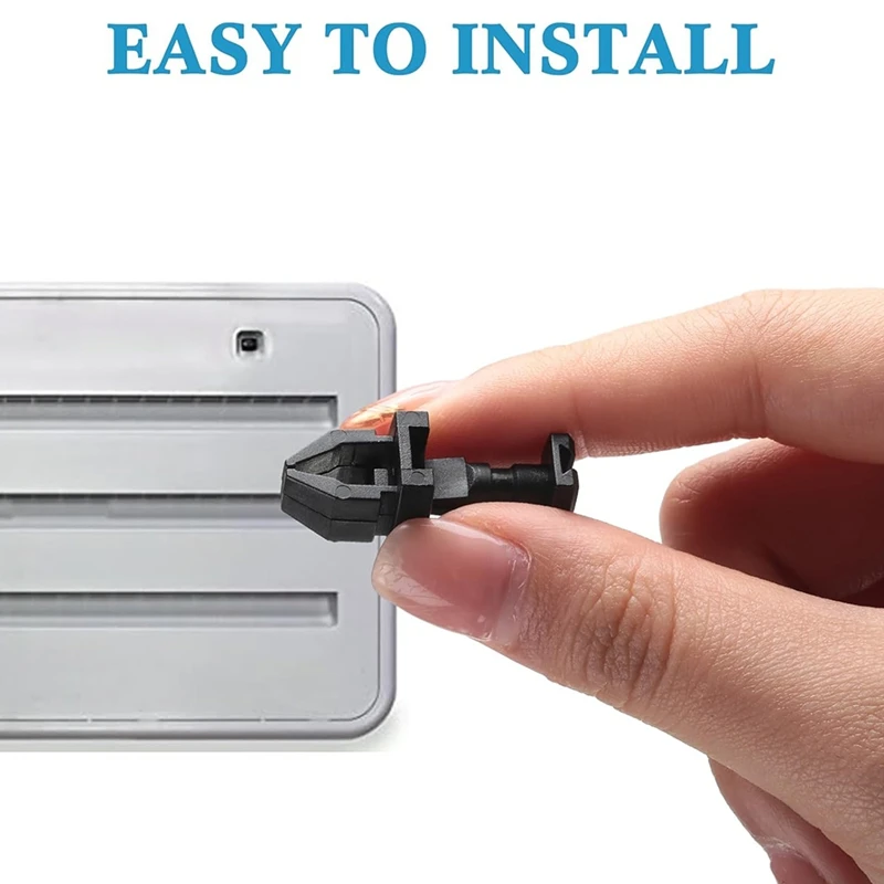 20 عبوة من مشابك الثلاجة السوداء 617772 بديلة بمزلاج لأبواب فتحة تهوية خدمة الثلاجة-ABAM