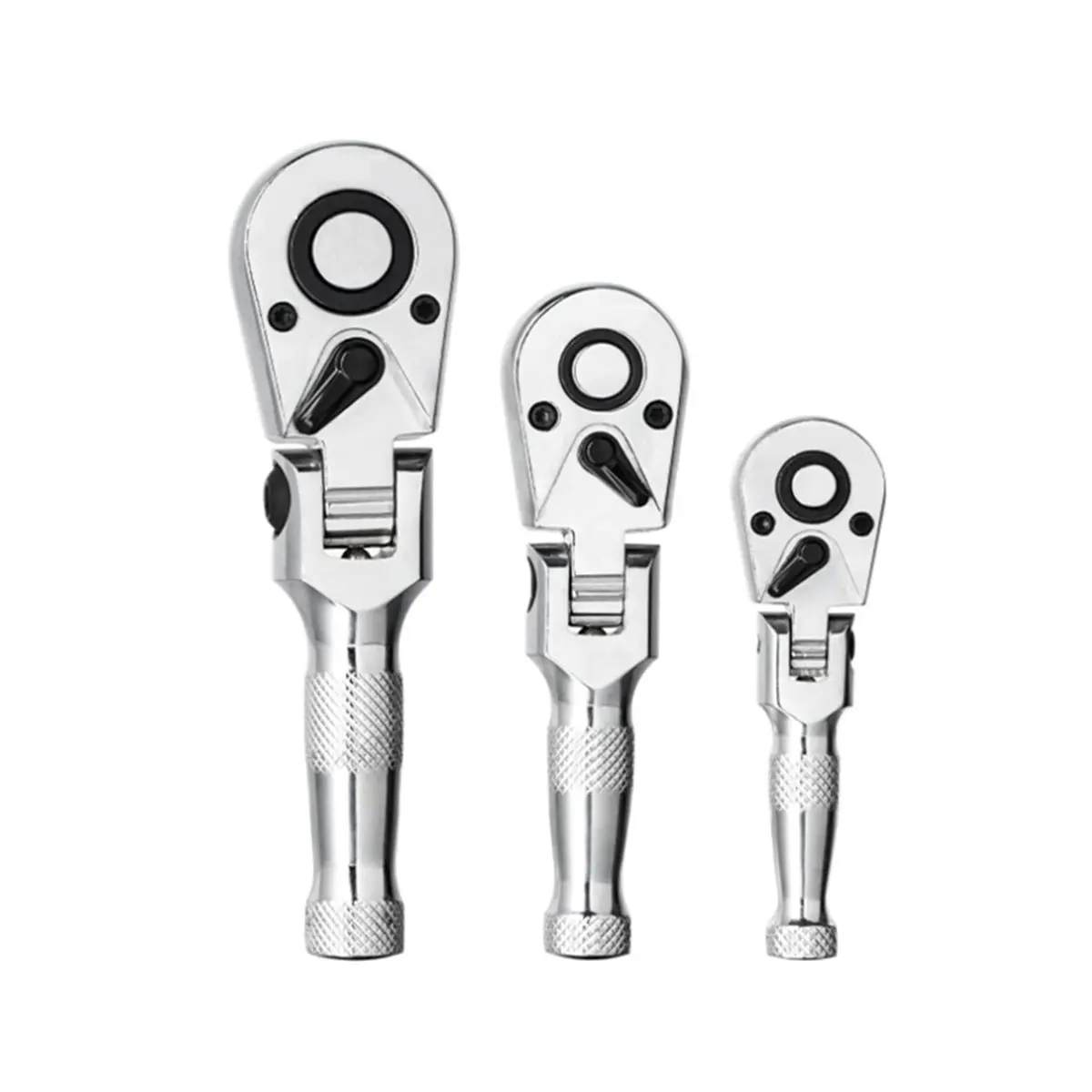 A95G Flex-Head Stubby Ratchet Set, 1/4