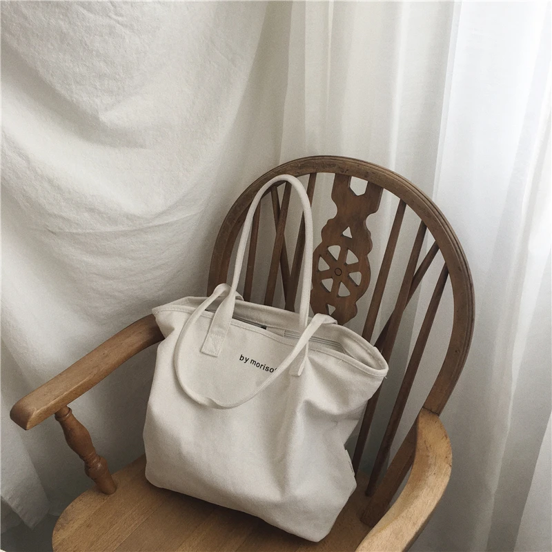 Women Canvas Tote Bag Fashion Korean Student Cotton Cloth Shopping Bag 2023 Casual Lady Shoulder Large Shopper Female Handbags