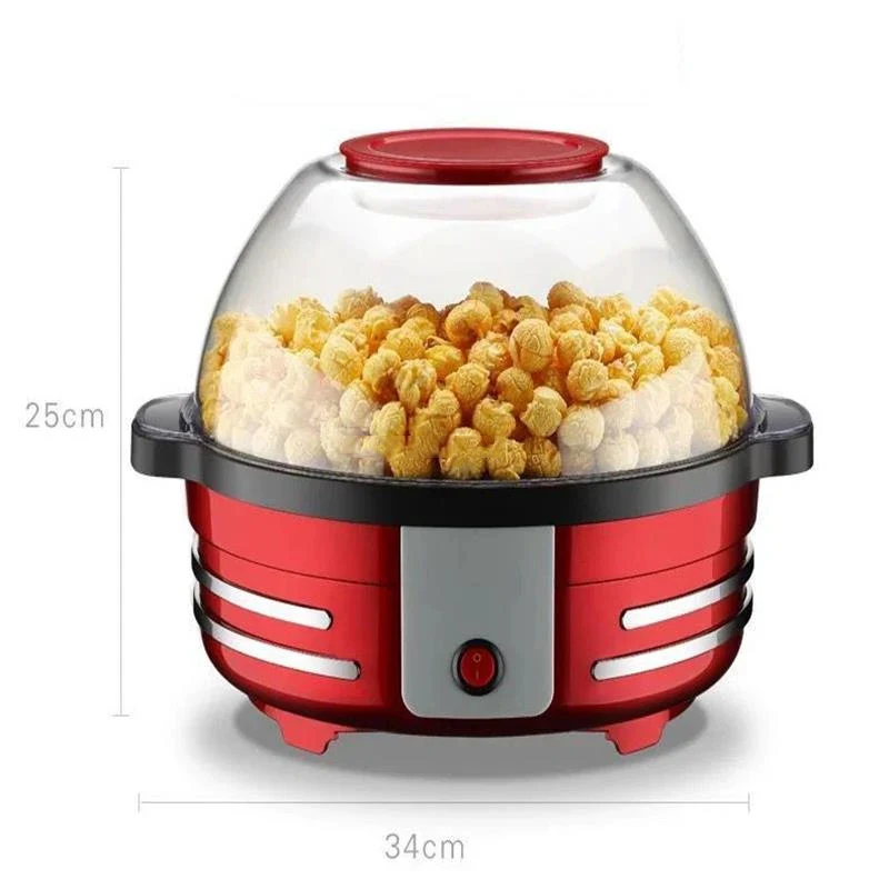 5L Electric Popcorn Machine Hot Air Popcorn Popper Maker Kitchen DIY Corn Multifunctional Automatic Popcorn Making Machine 220V