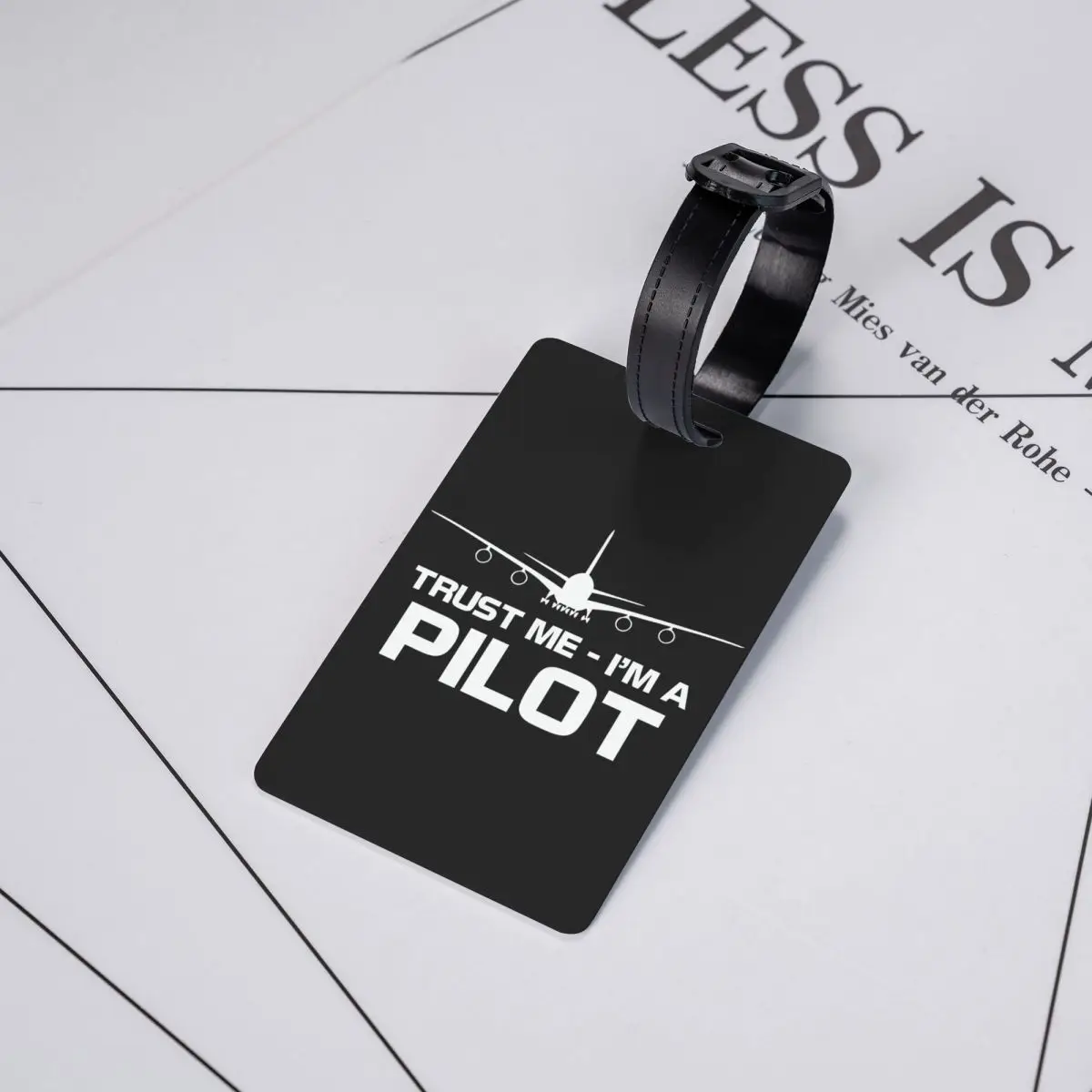 Custom Trust Me IM A Pilot Luggage Tags for Travel Suitcase Plane Flying Aeroplane Aviation Gift Privacy Cover ID Label