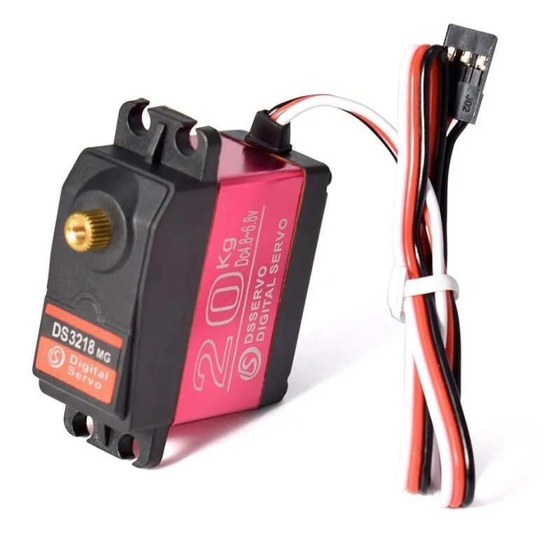 DS3218 Waterproof Servo with Metal Gear DS3218MG 20KG 180° 270° Digital Servo for 1/8 1/10 Scale RC Cars