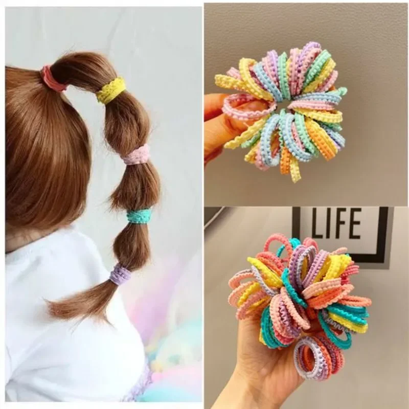 Children's Rubber Band Not Harmful To Hair Good Elasticity Girl's Accessories Small Ring High Rope Female Headband Princess