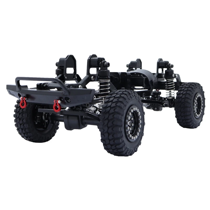 Metallmontierter Rahmen-Chassis-Kit für TRX4M TRX4-M Defender 1/18 RC Crawler Car Upgrade Ersatzteile, Silber