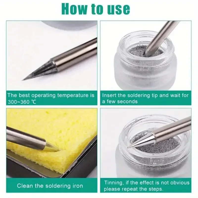 

1pc Soldering Iron Tip REDOX Paste Simple Portable Soldering Iron Revival Paste Metal Soldering Iron Tip Cleaning Paste