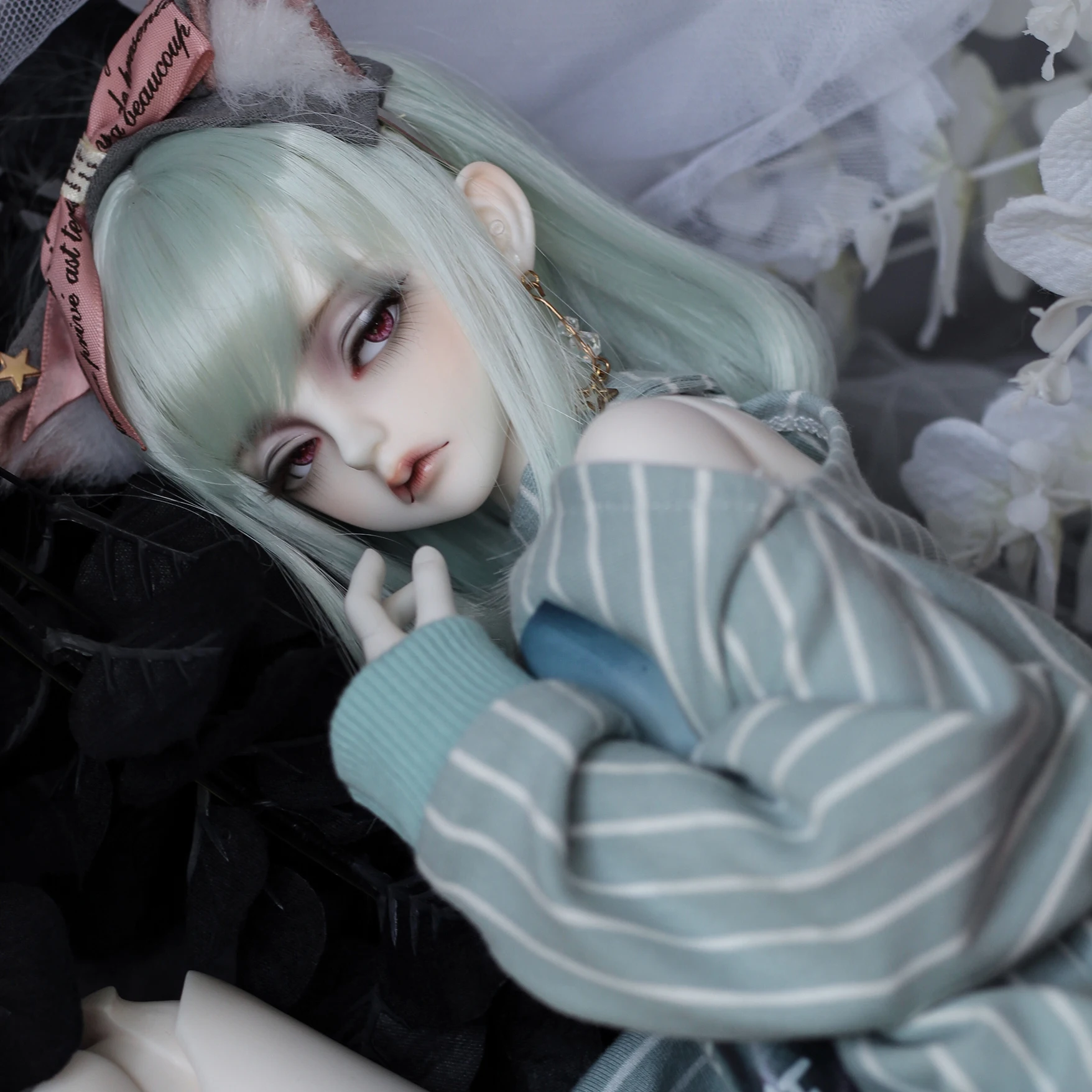 

New BJD/SD Doll Joint 60cm 1/3 Sexy Female White Rabbit Male and Female Body Spot Makeup