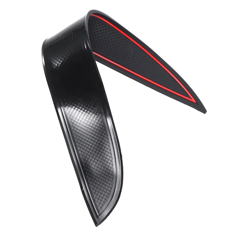 

10Pcs Car Styling Red Door Groove Mat Parts For Renault Clio 4 Interior Decoration Anti-Slip Gate Slot Cup Pad-A65M