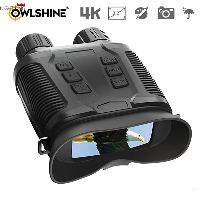

NV3280 10X Optical 8X Zoom 36MP 4K UHD Full Color Digital Night Vision Binoculars with 500M Infrared for Hunting