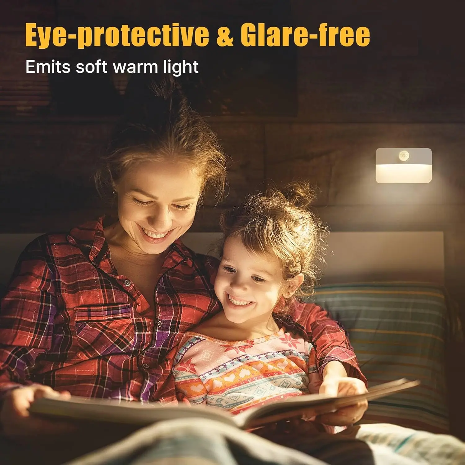 16 Pack Motion Sensor Stair Lights, Battery Operated LED Night Lamps for Indoor Use in Hallway, Bedroom, Kitchen