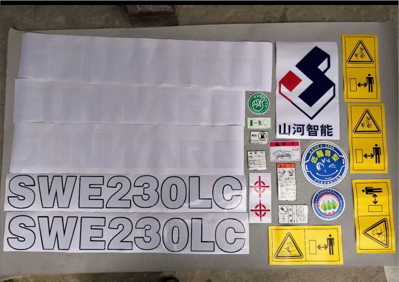 For SWE150/200/210/230LC Brand New Whole Car Sticker Decal Car Sticker For Sunward Excavator Accessories